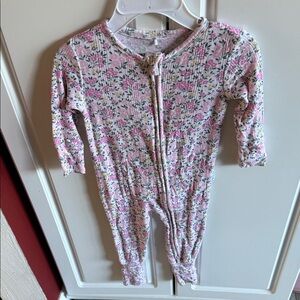 Posh Peanut Pink Floral Kids Footie